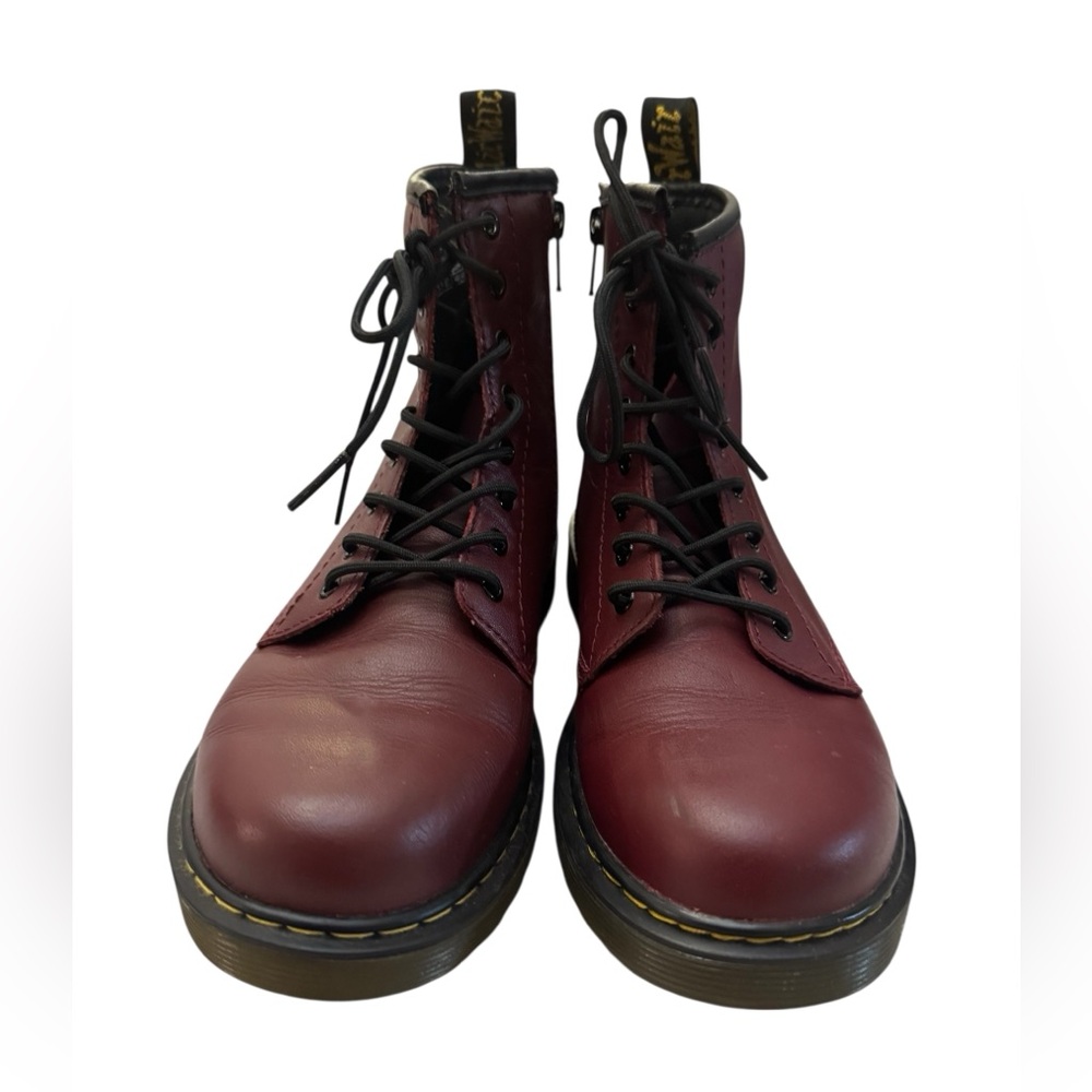 Dr Martens 1460 J Cherry Red Boots 5 Large 4 Medium - Picture 3 of 11